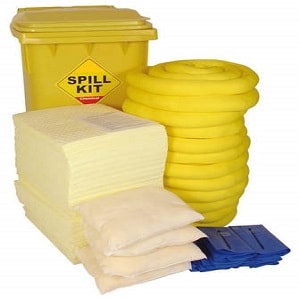 50 Gallon Wheeled Poly SpillPack Spill Kit, Aggressive, Yellow