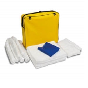 oil spill kit 10 gallon absorbent capacity with yellow bag