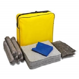 universal spill kit 10 gallon absorbent capacity with bag