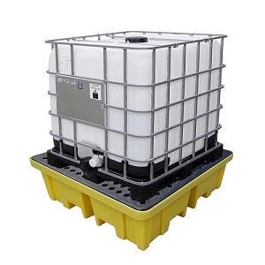 4 drum spill pallet used as a ibc pallet
