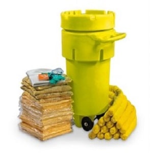 Chemical spill kit 50 gallon absorbent capacity with poly overpack drum