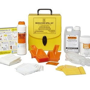 medium size bio-hazard spill kit for body fluids