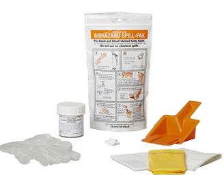 Spill Kit for safe disposal of blood spills