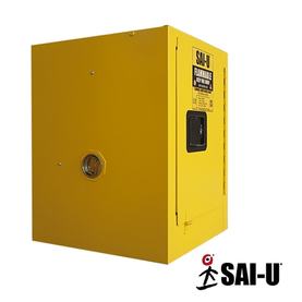 10 gallon capacity yellow flammable storage cabinet