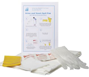 Urine and Vomit Spill-Pak with absorbent pad