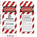 do not operate lockout tags