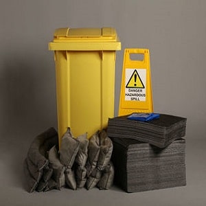 Yellow Bin Universal Spill Kit 240 liter absorbency