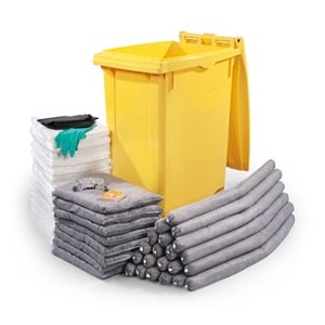 2 wheel Trolley bin universal spill kit 360 liter absorbency