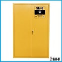 Emergency equipment storage cabinet