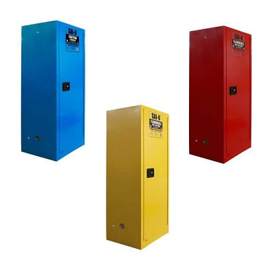 3 color safety storage cabinets
