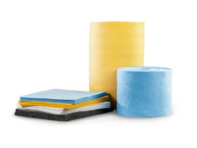 polypropylene spill absorbent pads and rolls