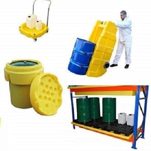 High density polyethylene Rotationally moulded spill containment products