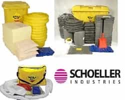 oil, chemical and general type spill kits are made from schoeller France