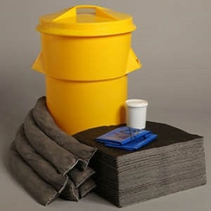 yellow color bin Maintenance Spill Kit with 100 Liter absorbency