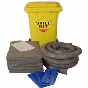 General Purpose Spill Kit absorbents with yellow color bin